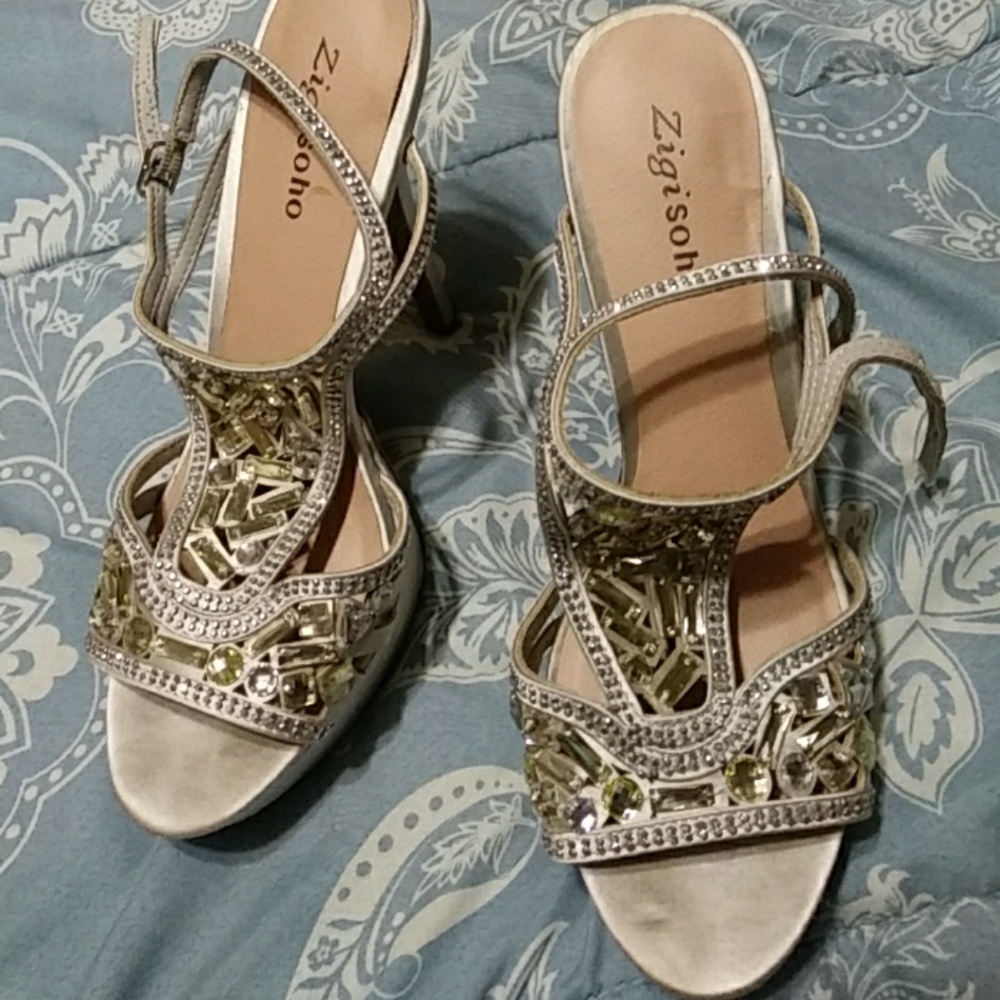 Silver shoes